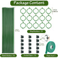 Plant Stakes Plant Support Stakes Suitable for Indoor Outdoor Plants Green Plant Stick Support Potted Plants Floral Vegetable