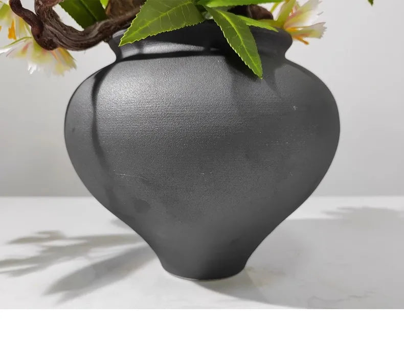 Not Real Plants with Vase Flower Artificial Plants and Flowers for Home Office Artificial Tree Desktop Ornaments