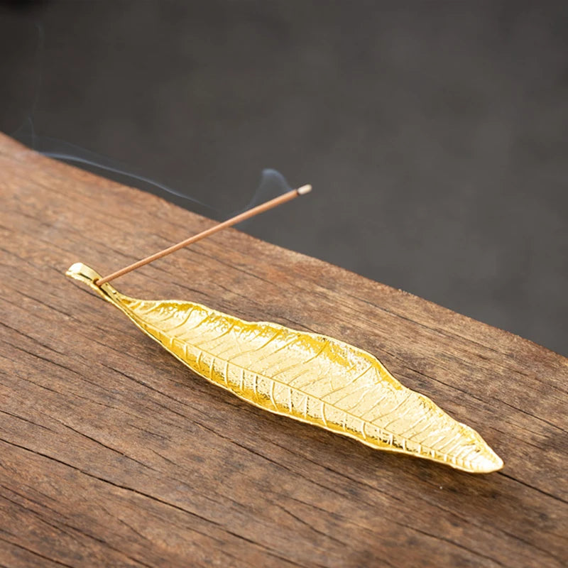 Boat Old Men Fishing Incense Stick Creative Leafs Censer Incense Holder Aromatherapy Ornament Home Indoor Incense Burner