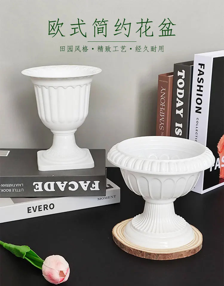 Plastic Succulent Pot, Nordic Minimalist Mini Planter for Desktop, Trending Indoor Flower Container