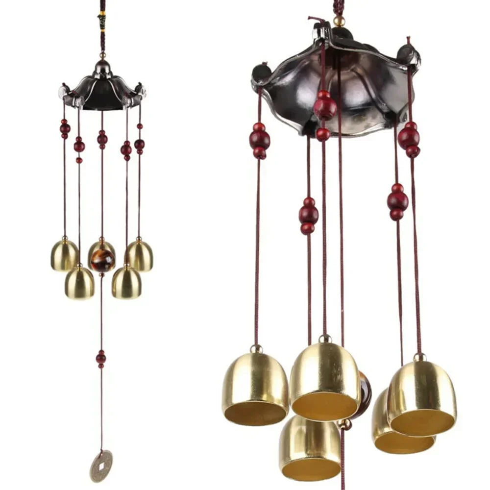 Wind Chime Angel Metal Aluminum Tubes Bell Wind Chime Creative Hollow Home Garden Wall Hanging Decoration Handmade Gift