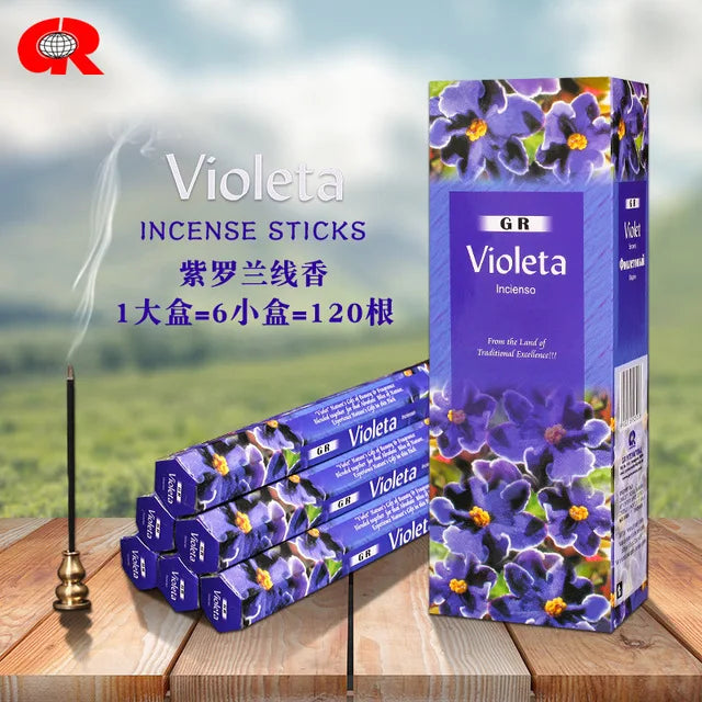 T68 20 Sticks Fragrances India Incense Stick Handmade Aromatherapy Sticks Sandalwood Lavender Meditation Incenses