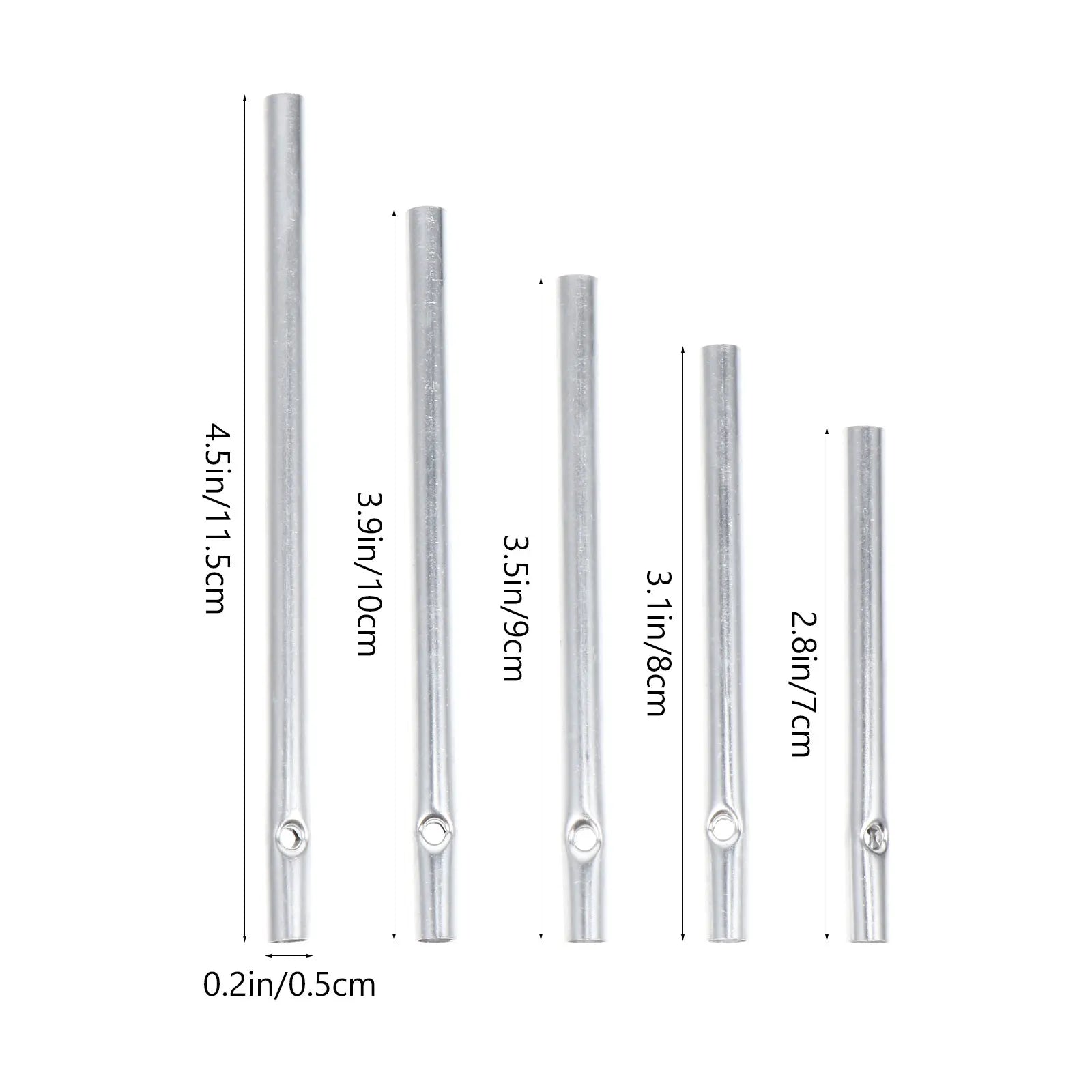 Wind Chime Diy Tubes Ring Chime Pendant Chimes Hanging Metal Set Outdoor Replacemeent For Windchimes Empty