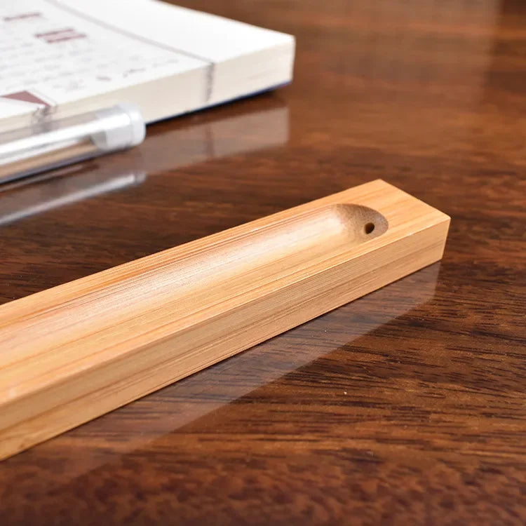 Wood Incense Stick Holder Line Incense Burner Wooden Crafts Sandalwood Coil Base Home Decoration