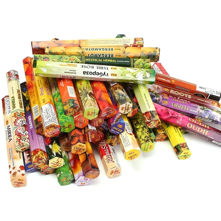 Y 20 Sticks Sandalwood India Incenses Natural Palo Santo Sage Indian Incense Stick Lavender Lotus Rose Line Tibetan Aromatherapy
