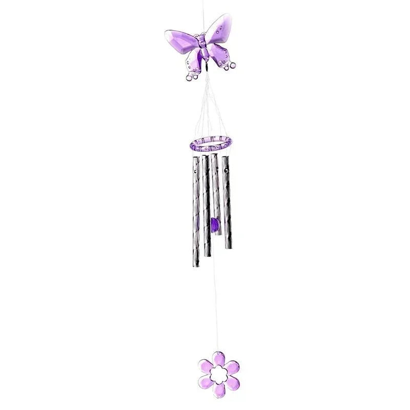 Wind Chime Angel Metal Aluminum Tubes Bell Wind Chime Creative Hollow Home Garden Wall Hanging Decoration Handmade Gift