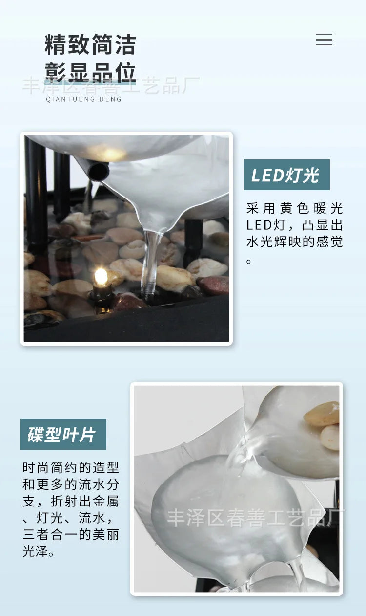 Water Decoration Tabletop Fountain Crafts Office Water Fountain Feng Shui Decoration Home Accessories