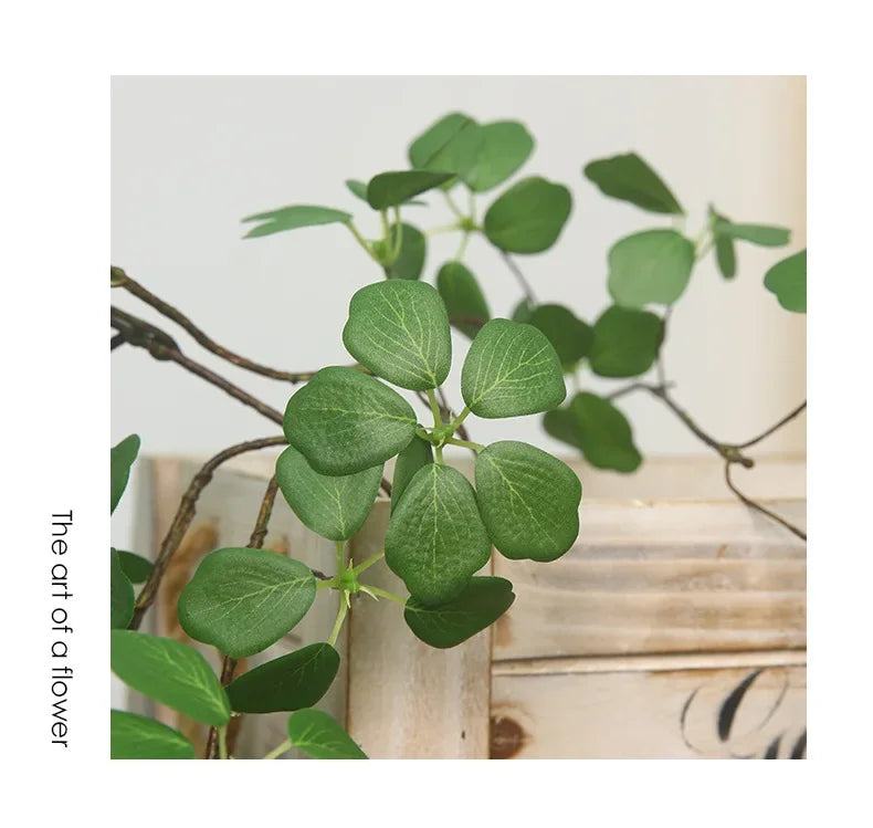 Artificial Plants Guanyin Lotus Leaf 90cm/35.4in Fresh Pastoral Style Home Decoration Living Room Table Decoration Fake Plants