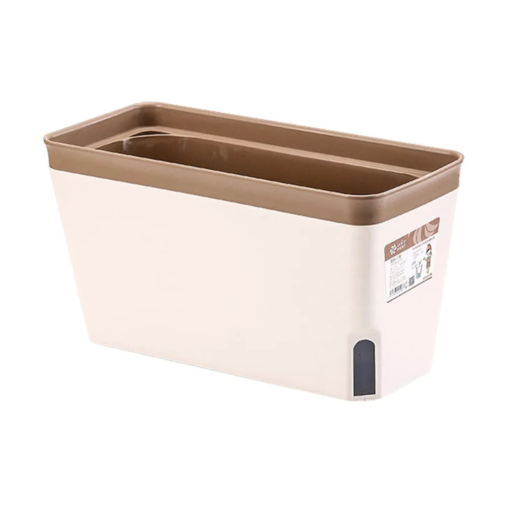 Modern Stylish Double Layer Flower Pot Rectangular Indoor Flower Planter Box Self Watering Plant Pot Hydroponics Planter