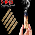 5-1PCS Palo Santo Natural Incense Sticks Wooden Smudging Strips Aromatherapy Incense Burner for Home Living Room OfficeFragrance