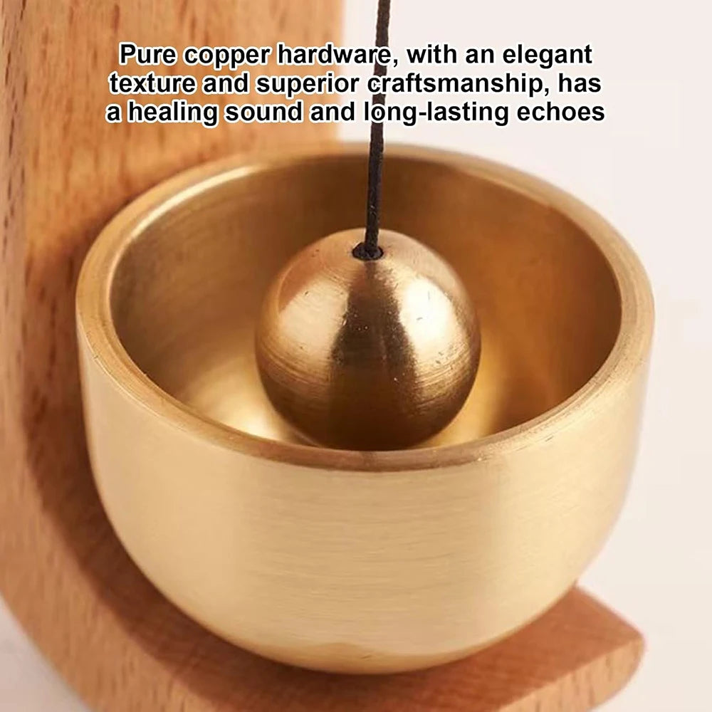 Shopkeepers Bell for Door Opening Doorbell Wind Chime Gift Home Garden Windchime Wood Hanging Bells Entry Alert Chime Decor