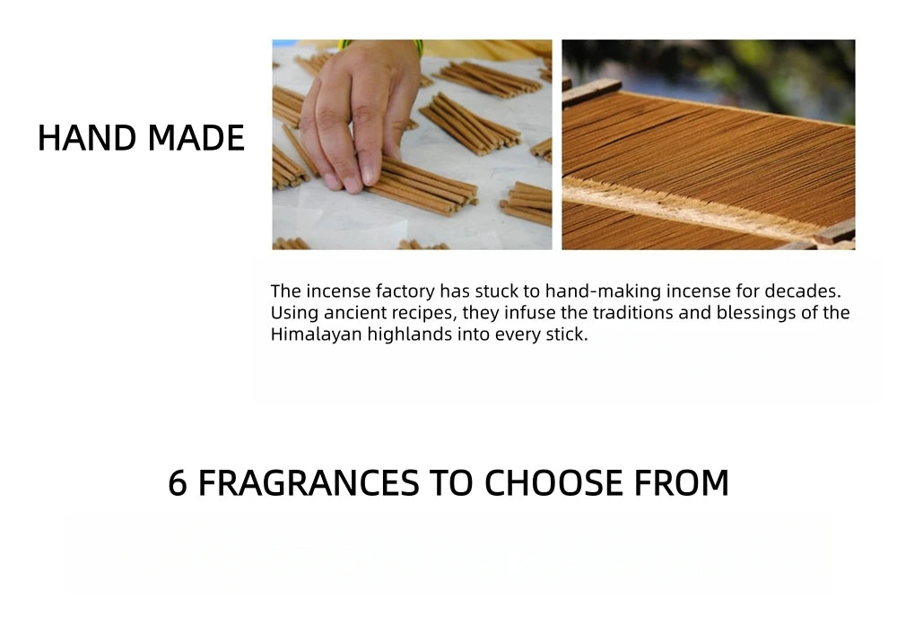 Natural Handmade Plant Incense Sticks,Natural Plant Material,Incense for Home & Meditation,Myrrh Incense,STUPA Nepalese Incense