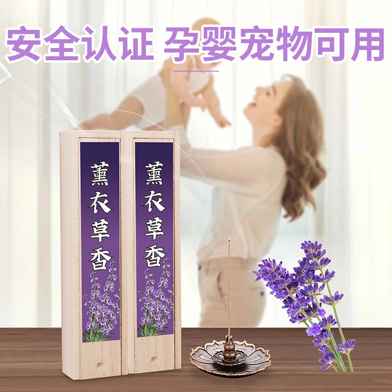 Elegant Scented Incense Sticks Bundle 200/400 pcs - Lavender Bluebell Mint Jasmine 30mins Burn Time for Home, Office,Yoga,Sleep