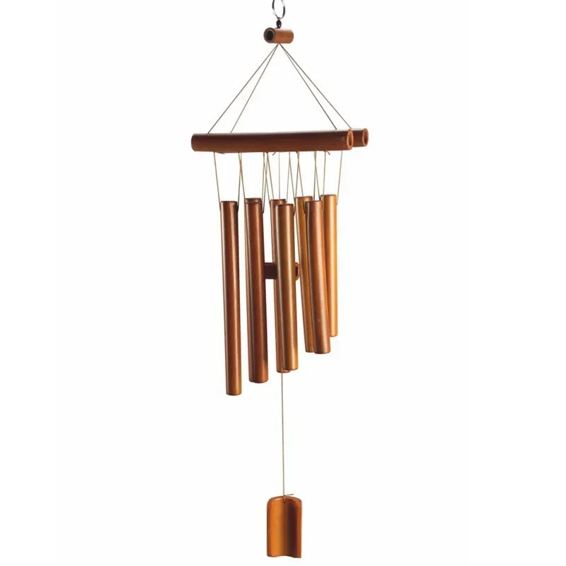Natural Wind Chimes Handmade Tubes Bamboo Bell Outdoor Yard Garden Windchime Crafts  Indoors Pendant Balcony Home Hotel Decor