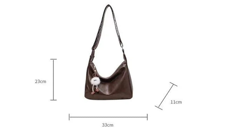 Fashion Soft PU Leather Tote Bags for Women Trend Female Simple Large High Capacity Shoulder Women Handbags Messenger Bags