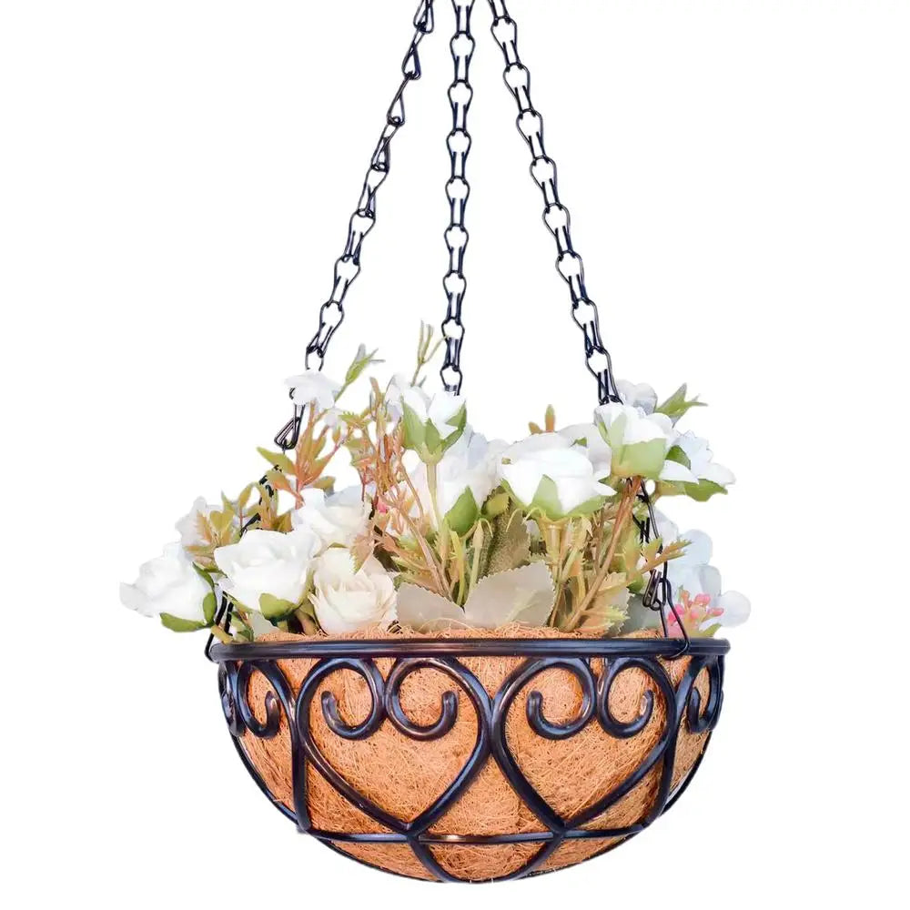 Hanging basket flowerpot coconut palm indoor flower pot hanging basket flower pots hanging plant indoor and outdoor flower pot