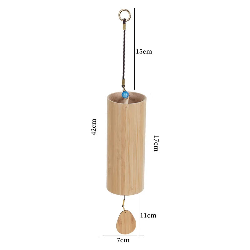 Bamboo Wind Chimes Chords Handmade Musical Windchime Sound Healing Wind Bell Musical Instruments Home Garden Patio Decoration