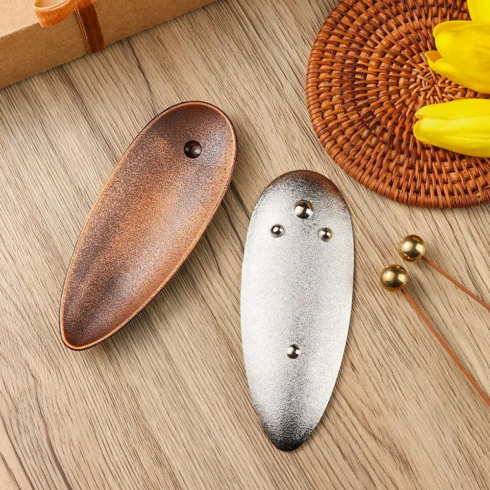 Incense Stick Holder for Sticks Japanese Style Healing Incense Burners with Ash Catcher Vintage Bronze Censer Rack 5.5 Inches
