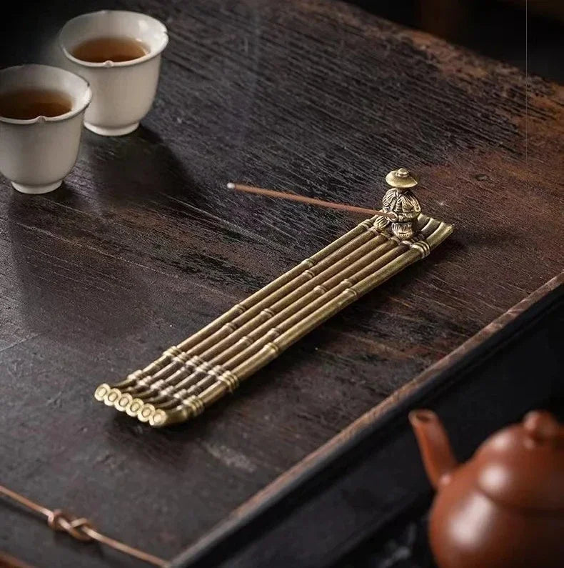 Creative Incense Holder Boat Fishing Men Insence Burner Japanese Style Incense Stick Burners Aromatherapy Ornament Home Decor