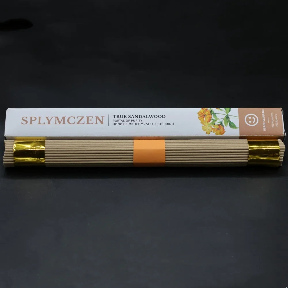 Sandalwood Incense Sticks – 6 Mood Scents for Focus, Yoga, Celebration, Home & Morning | 91 Sticks/Box (~100g)