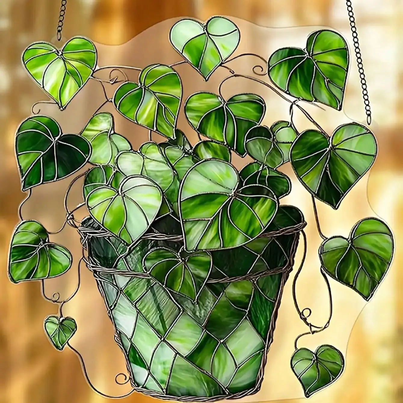 1 piece of green leafy plant sunshade, plant wall art, plant enthusiast gift, indoor garden decoration, home decoration