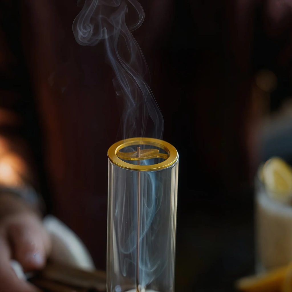 Incense Holder for Sticks, Modern Incense-Stick Burner Holder with Removable Glass Ash Catcher, for Home Decor Yoga Meditation