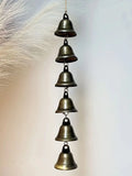 1Pc Metal Wind Chime - Classic Country-Style Iron Bell with Decorative Chain, Suitable for Patios, Gardens, and Walls, No Electricity Required, Home Decoration, Outdoor Wind Chime