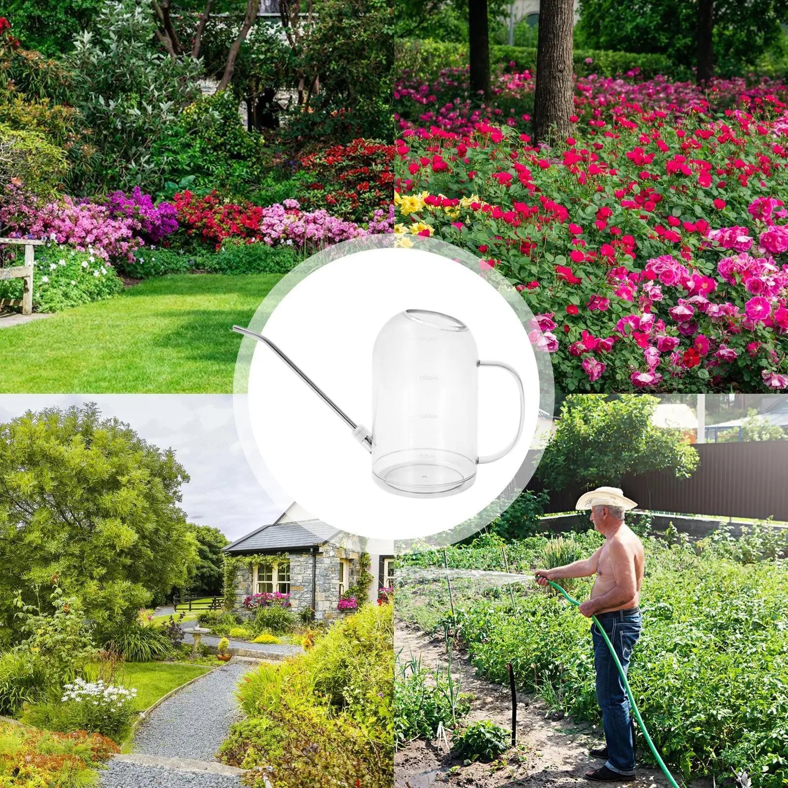 Watering Can Indoor Plants 2L Long Spout Plant Watering Can Gardening Supplies for Gardening Porch Landscaping Garden Christmas