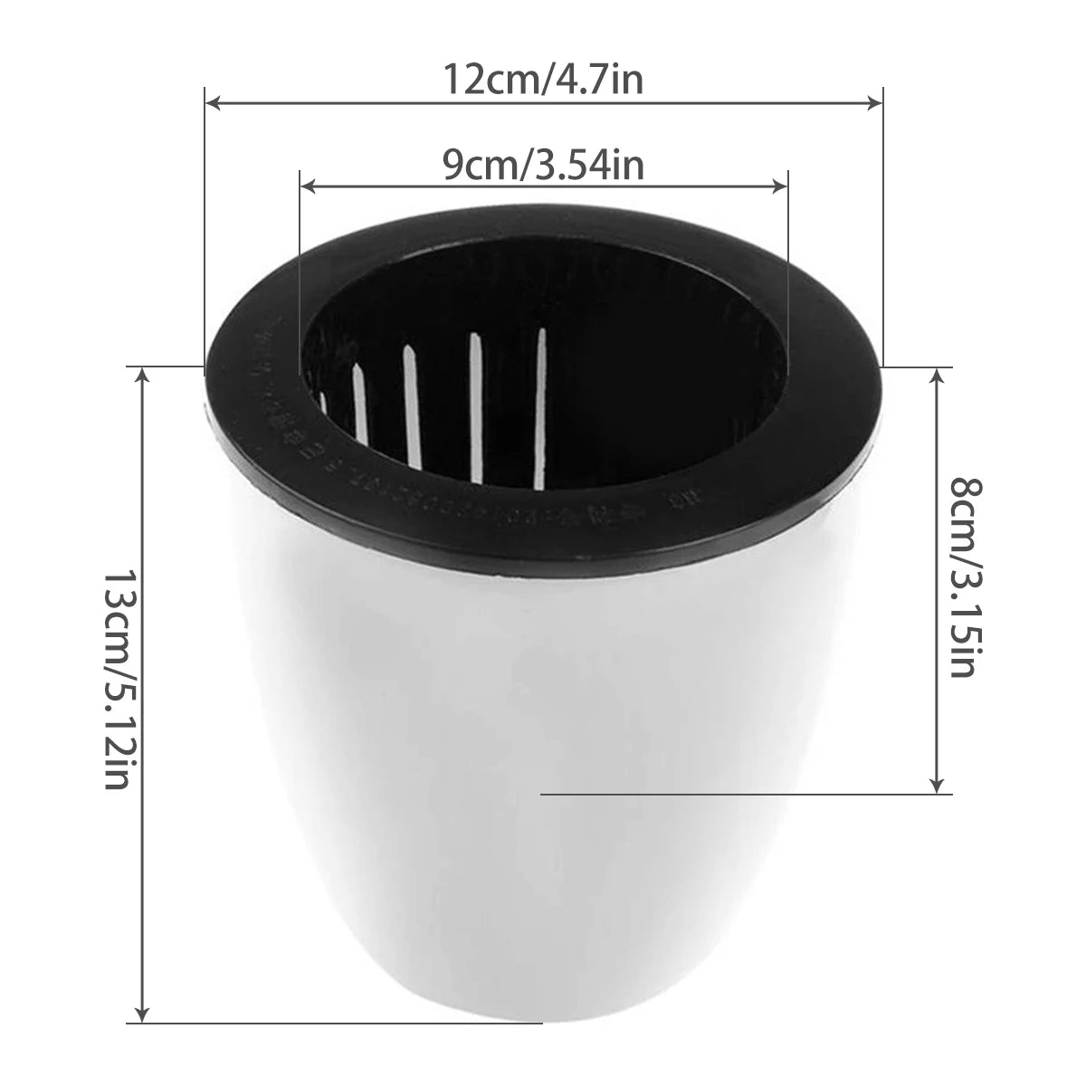 6Pcs Self Watering Pots With Cotton Rope for Indoor Plants 4.7 Inch Self Watering Flower Pot Decorative Garden PP Planter