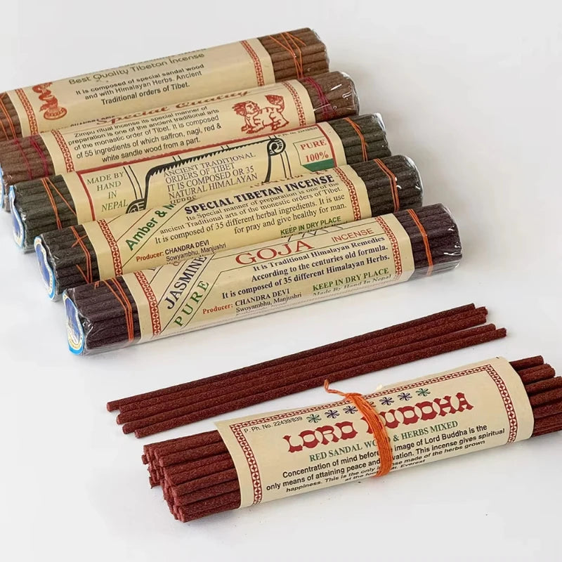 44PCS Tibetan Herbal Incense Sticks Long Lasting Aromatic Incense for Fragrance for Home Palo Santo Sandalwood