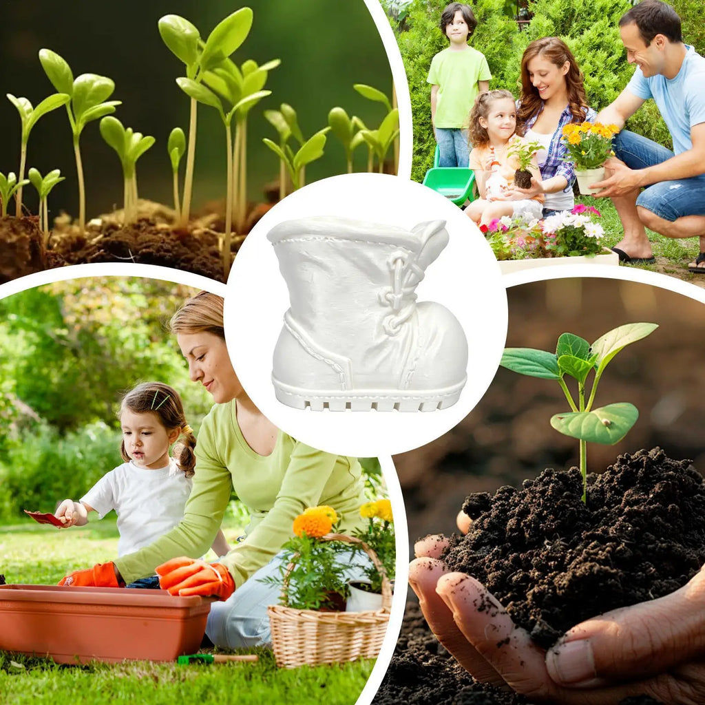 Flower Pots For Indoor Plants Boot Shaped Container Flowerpot Planter Windowsill Garden Pots For Desks Bookshelves Windowsills