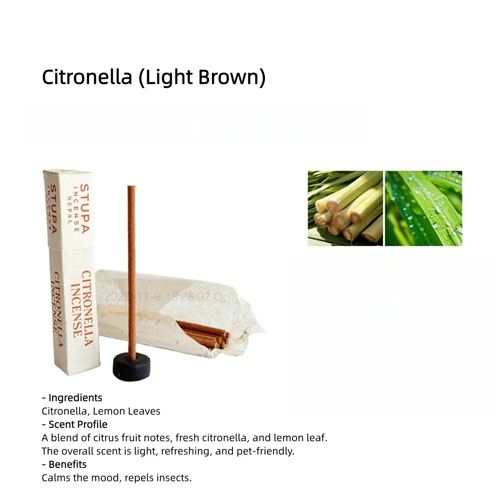 Natural Handmade Plant Incense Sticks,Natural Plant Material,Incense for Home & Meditation,Myrrh Incense,STUPA Nepalese Incense