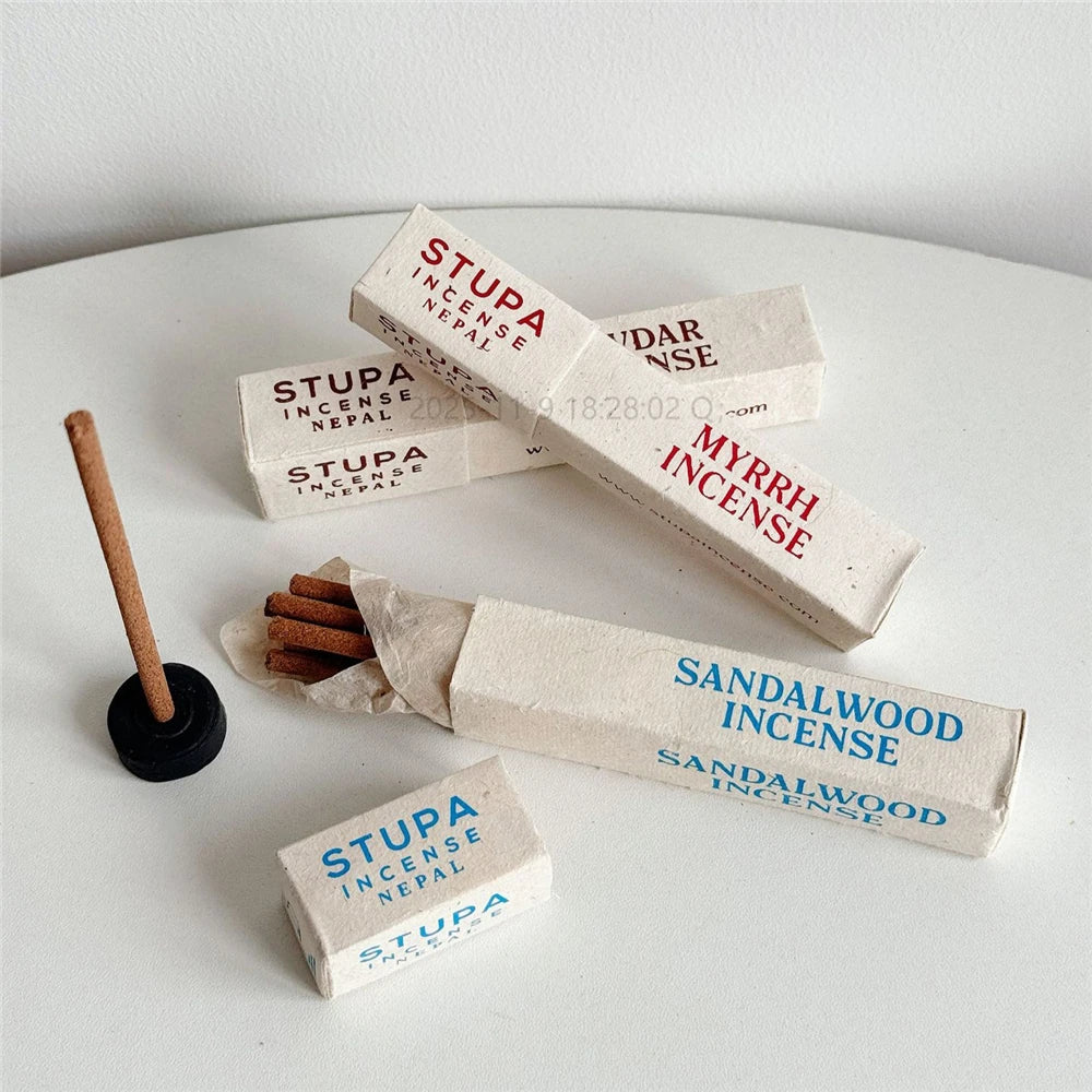 Natural Handmade Plant Incense Sticks,Natural Plant Material,Incense for Home & Meditation,Myrrh Incense,STUPA Nepalese Incense