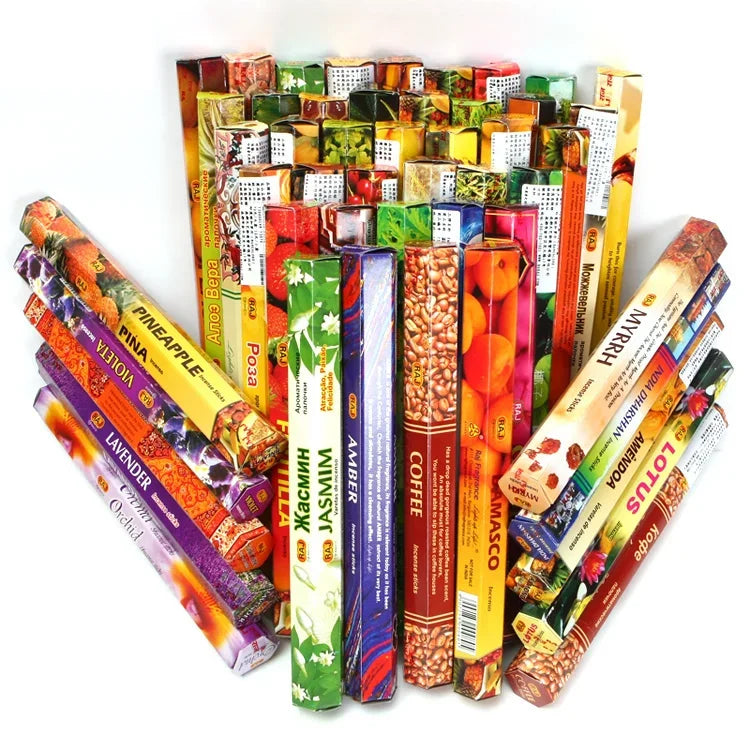 Y 20 Sticks Sandalwood India Incenses Natural Palo Santo Sage Indian Incense Stick Lavender Lotus Rose Line Tibetan Aromatherapy
