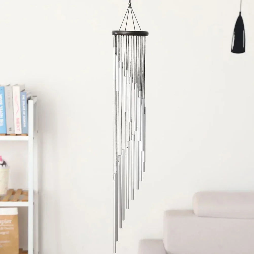 Musical Wind Chime Pipes 12Tubes Wind Chimes Gold/silver Bells Decora For Garden Living Bedroom Coffee Shop Wind Chimes Tubes US