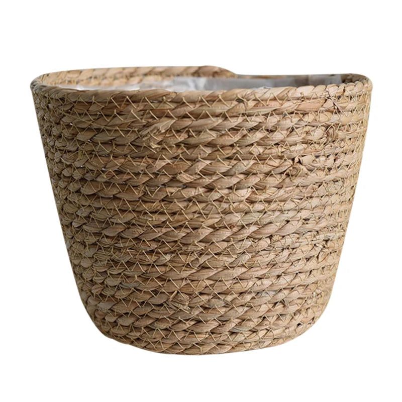 Seagrass Basket Planters Rattan Flower Basket Indoor Outdoor Plant Containers Home Decoration Flower Handmade Basket