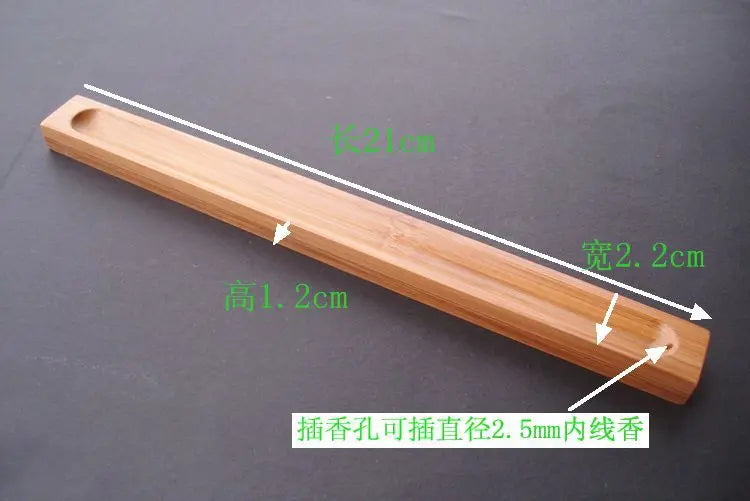 Useful Bamboo Material Stick Plate Incense Holder Fragrant Ware Stick Incense Burner Bamboo Line Incense Burner High Quality