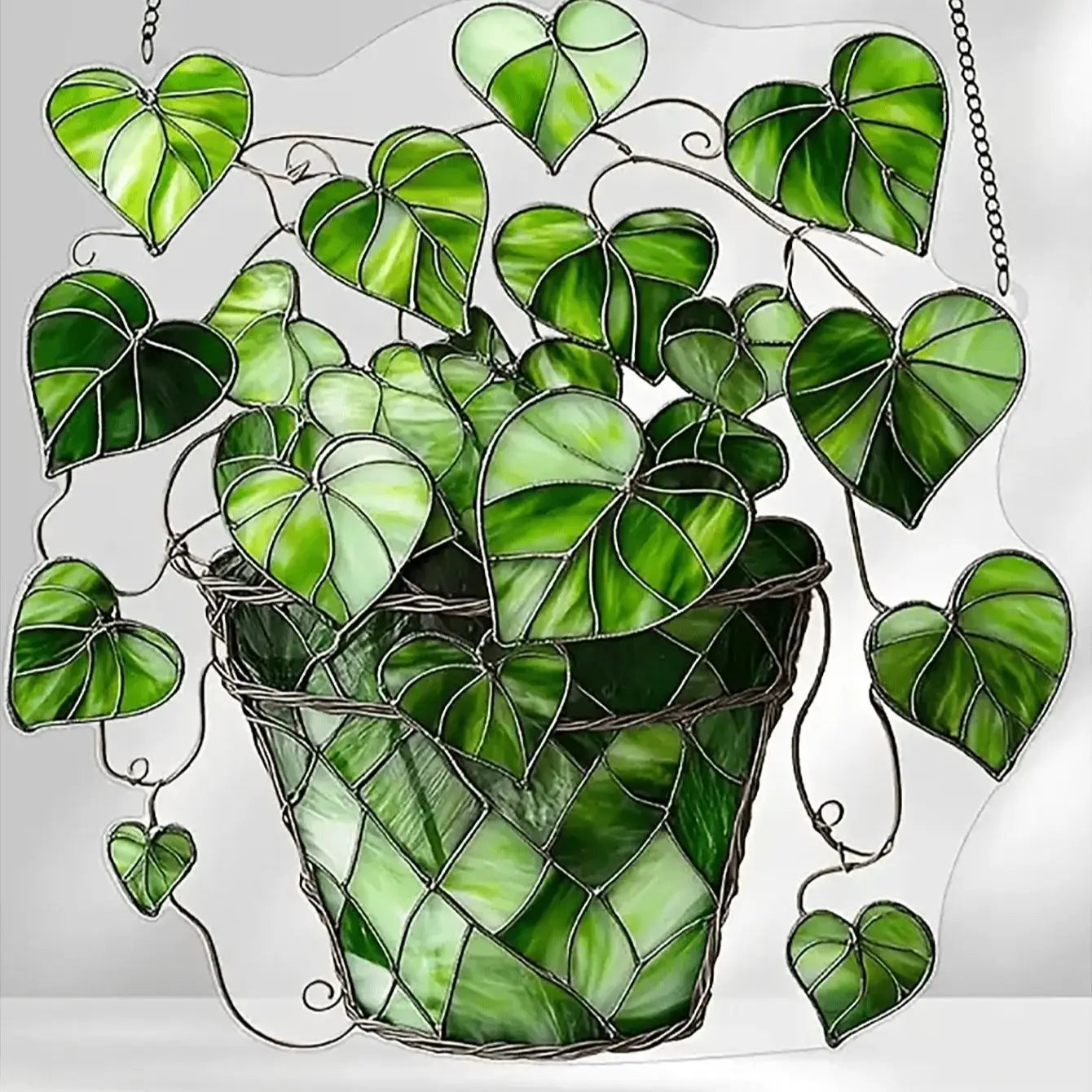 1 piece of green leafy plant sunshade, plant wall art, plant enthusiast gift, indoor garden decoration, home decoration