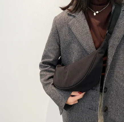 Upgraded Version Simple Design Women's Messenger Bag Nylon Hobos Small Shoulder Bags Vintage Female Girls Purse Cloth Handbags