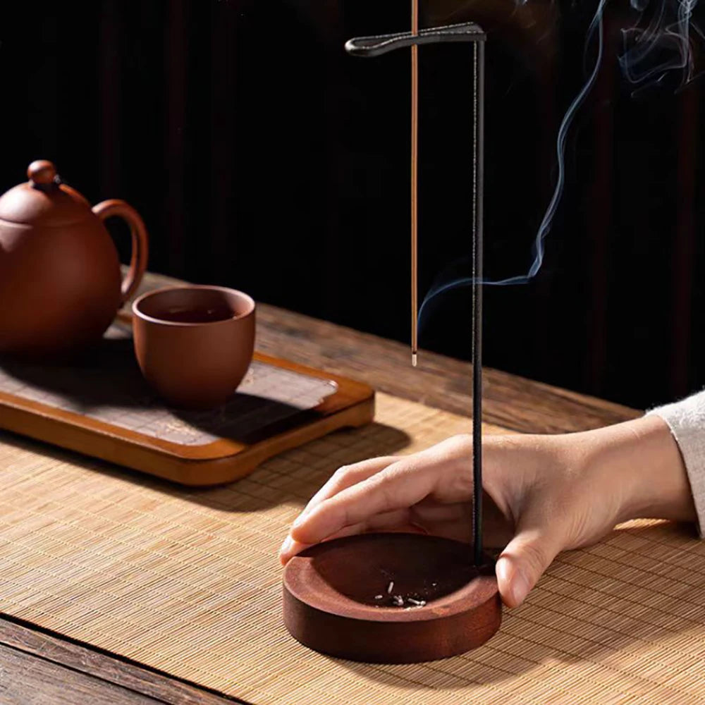 Creative Upside Down Incense Burner Incense Stick Holder Wooden Anti-Ash Design Incense stick Meditation Spa Room Home Decor
