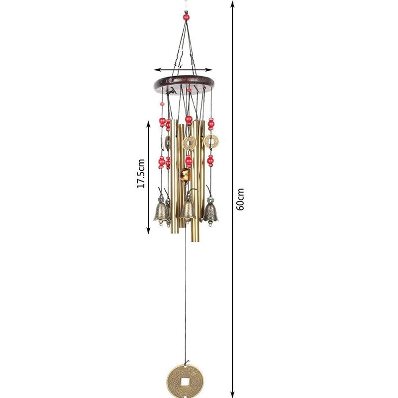 Household Wind Chimes Large Wind Chime Tubes Bells Metal Church Bell Outdoor Garden Home Garden Decor Hanging Wind Chime