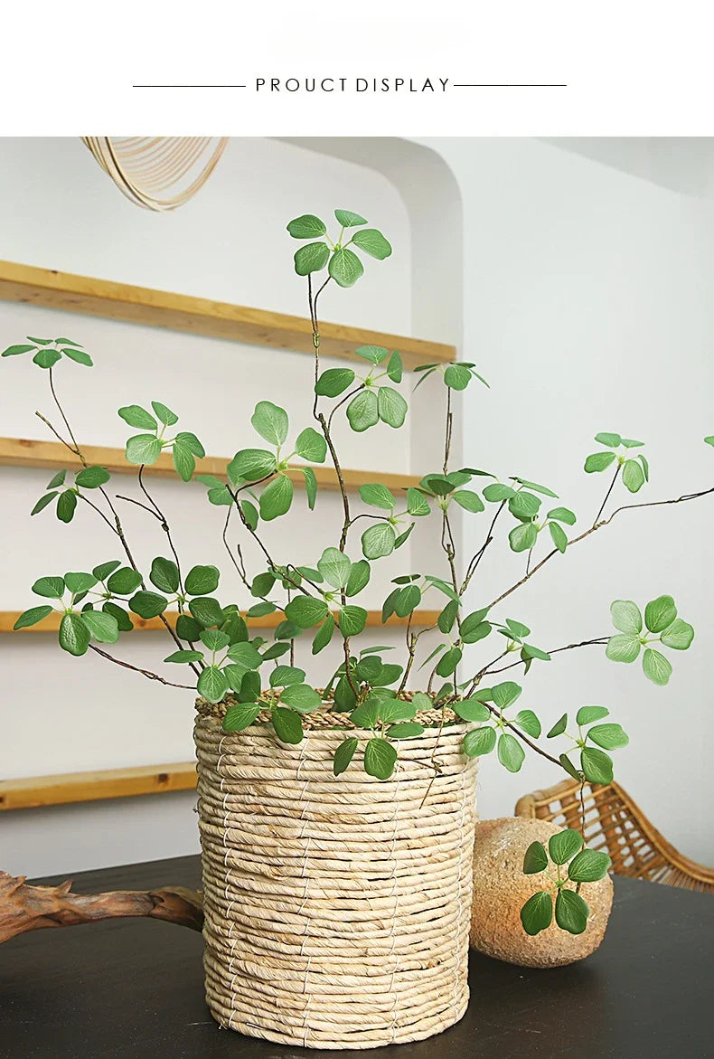 Artificial Plants Guanyin Lotus Leaf 90cm/35.4in Fresh Pastoral Style Home Decoration Living Room Table Decoration Fake Plants