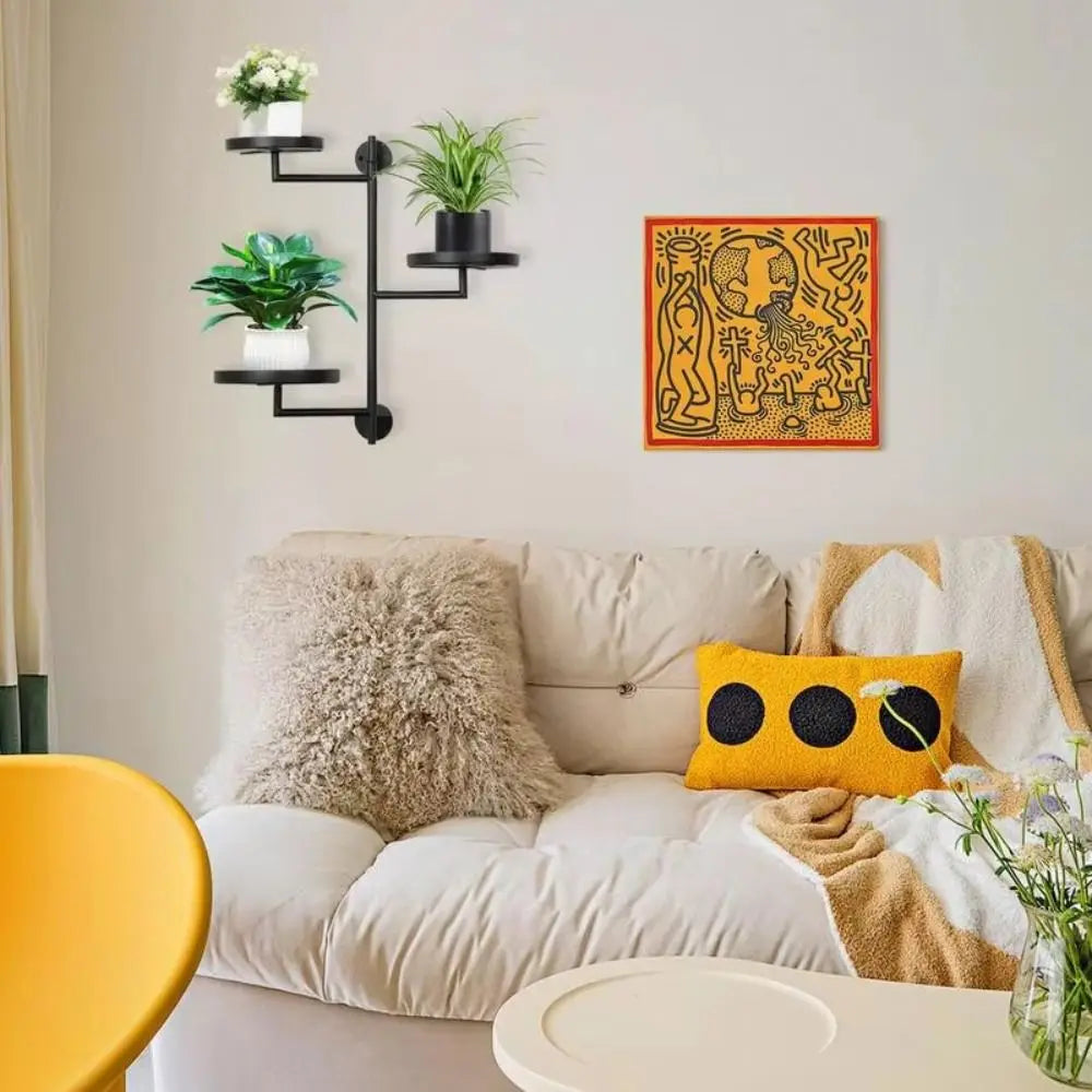 Green Plant Potted Rotating window plant stand Waterproof Simple Three layers of plant support Creative Indoor plant shelf Home