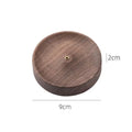 Solid Wood Incense Stick Handmade Tea Ceremony Round Incense Burner Agarwood Tray Holder