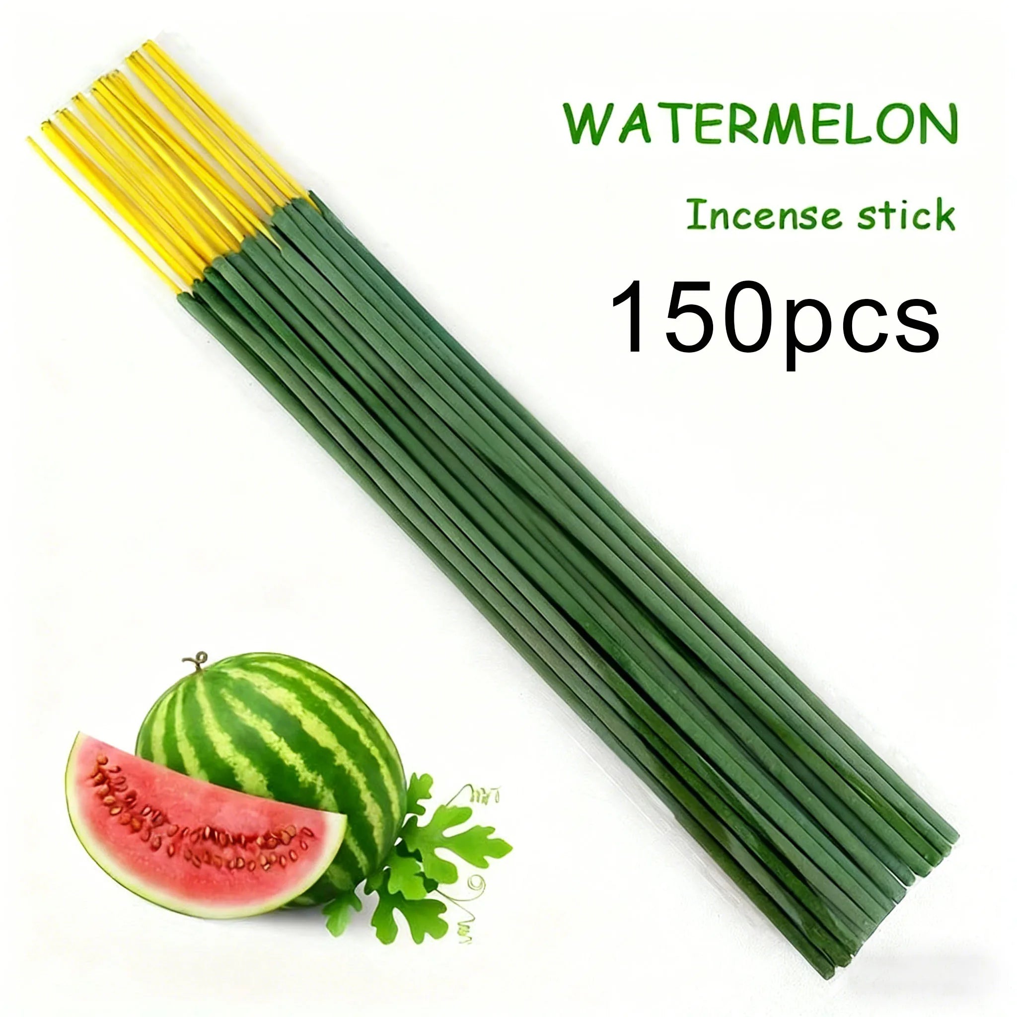 150 High-Quality Handmade Fruit-Flavored Incense Sticks, Strawberry, Peach, Watermelon, Cantaloupe, Orange, Grapefruit, with a Burning Time of up to 45 to 60 Minutes Suitable for Courtyards, Meditation, Fitness, Yoga, Hotels,