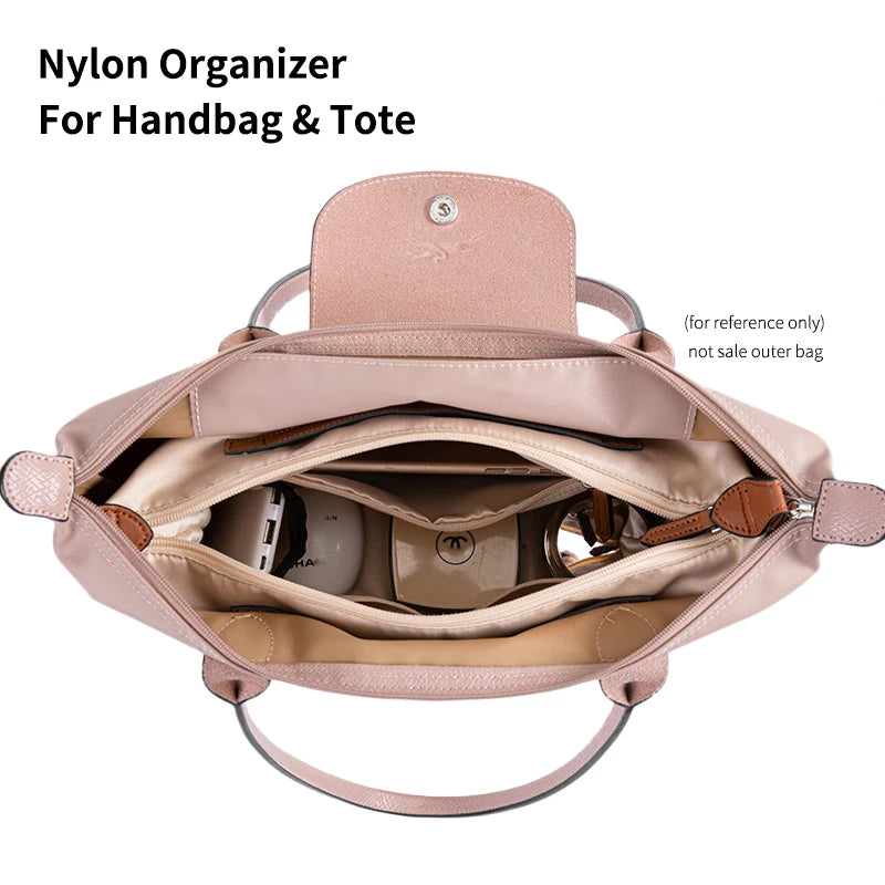 EverToner Nylon Insert Organizer Bag for Longch-mp LE PLIAGE Bag Luxury Handbags Travel Inner Purse Portable Makeup Bags