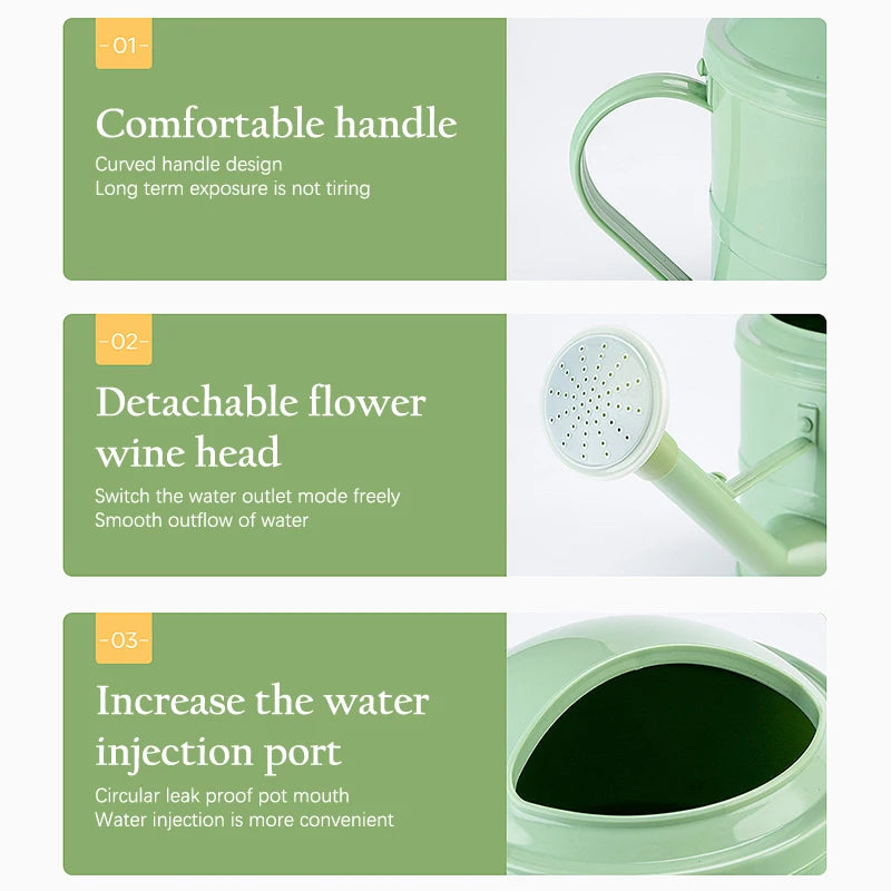 1.5L Lightweight Long Mouth Watering Can Water Can For Plants For Indoor,Home Plant Watering Can Flower Watering Can Decorative