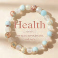 Halo Quartz and Ocean Sediment Beaded Bracelet Unisex Shoushan Stone Refreshing Purifying Magnetic Field jewelry beads