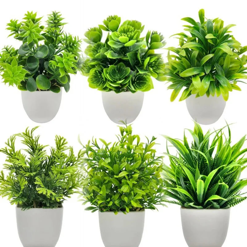 Artificial Bonsai Green Fake Plant Potted Plants Indoor and Outdoor Home Bedroom Decorations Living Room and Bedroom Decoration