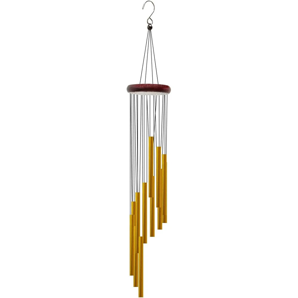 Beautiful and Soothing Musical Wind Chime with 12 Tubes and Bells - Perfect for Relaxation and Meditation